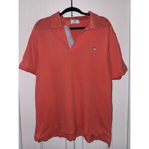 Southern Tide Skipjack Polo Men’s XL Salmon Short Sleeve Golf Preppy